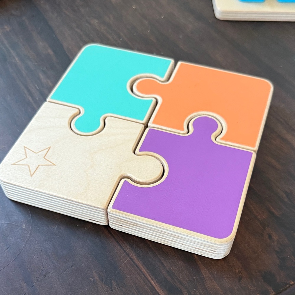 Lovevery Colorful Wooden Puzzle for Kids